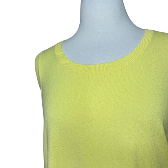 Talbots Womens Cotton Sweater Vest Plus Size 1XL Yellow - Picture 5 of 7